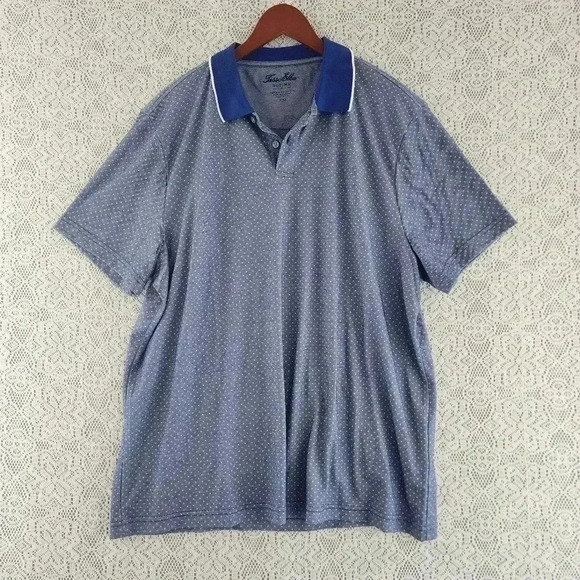 Tasso Elba Suprima Pattern Short Sleeve Polo Men's Shirt XXL - Picture 1 of 6